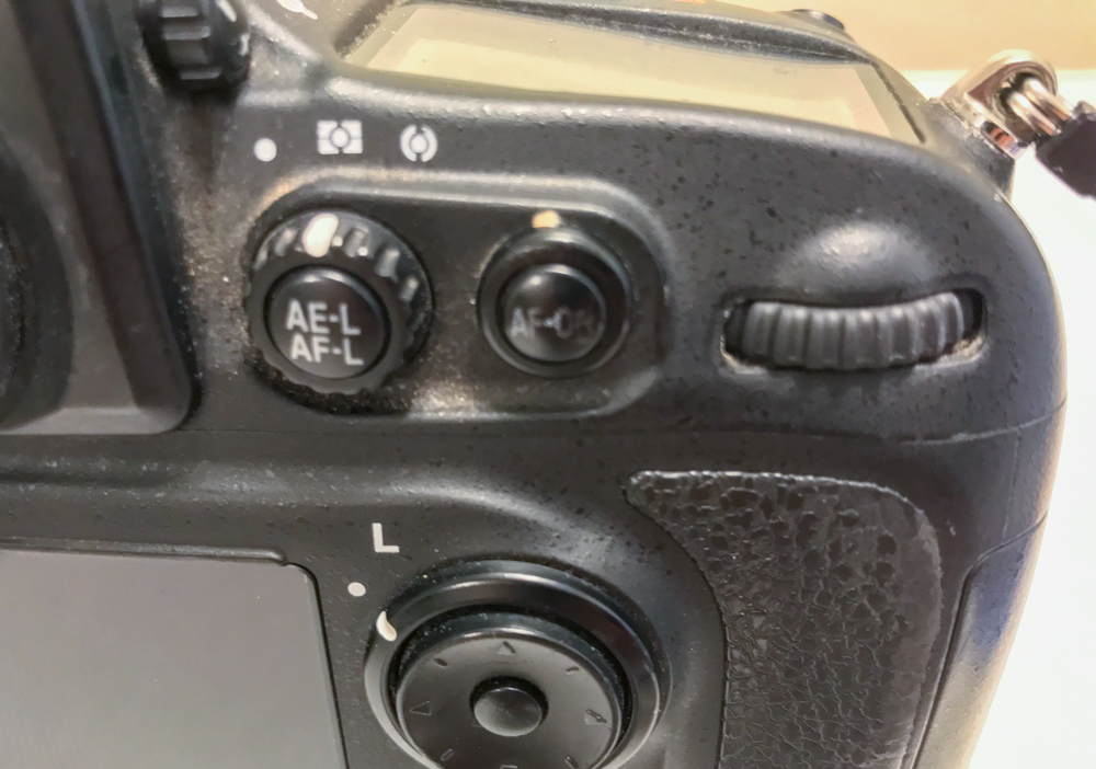 AF-ON button on the back of a DIgital SLR camera